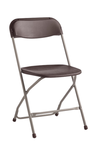 Folding Chair Brown /  Graduation, Wedding, Festival And More